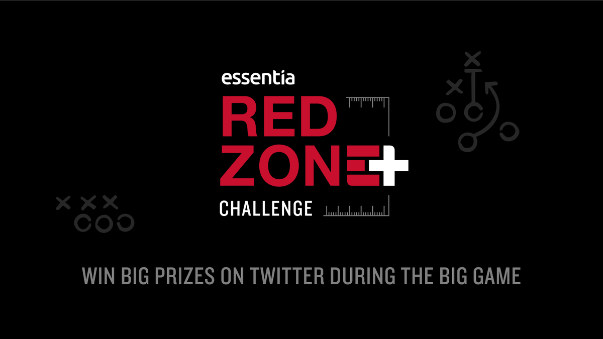 essentiawater's tweet photo. Join us on Twitter during the big game this Sunday to win #overachievingH2O and other amazing prizes! Every time a team makes it into the red zone could be another chance for you to win! Follow us now so you don’t miss out! https://t.co/hvwOMPkXqx