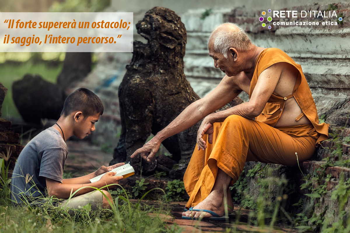 reteditalia's tweet image. "Il forte supererà un ostacolo, il saggio l'intero percorso".