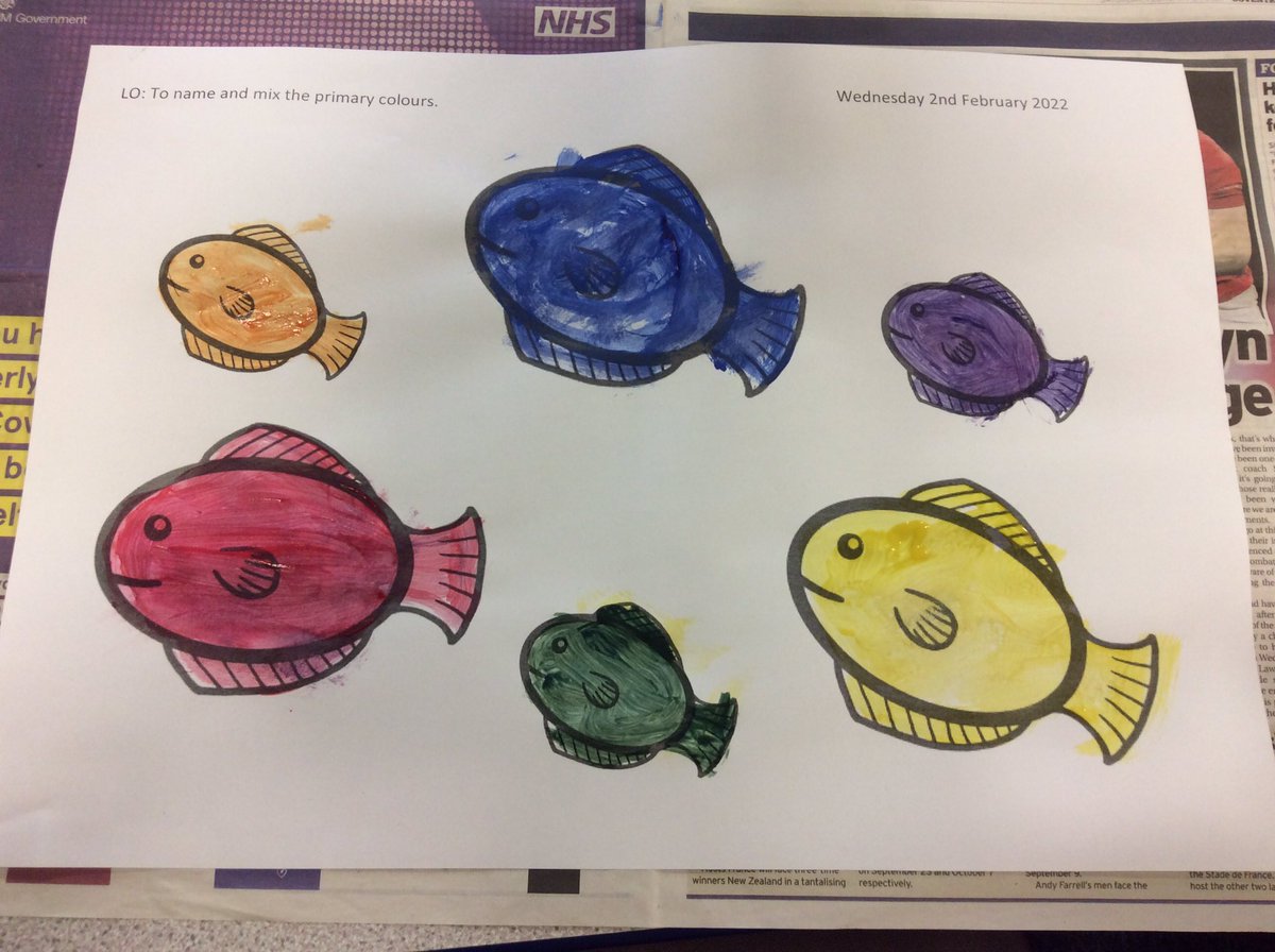 gfprimarycov's tweet photo. Class 1B had a huge amount of fun mixing and painting with primary colours. Well done. #GFY1 #GFART https://t.co/dmOYHUZAuJ