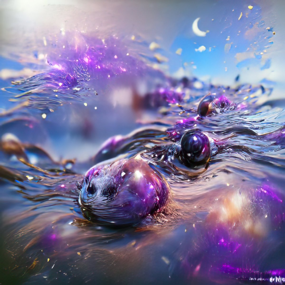 ComradeDice's tweet photo. Day 27 of Ai sessions from @TerraObscuraNFT 🤩

We got a purple vibe today! 💜

Words used:
"Impressionism water purple galaxy." https://t.co/Q8dWOGv8Ut