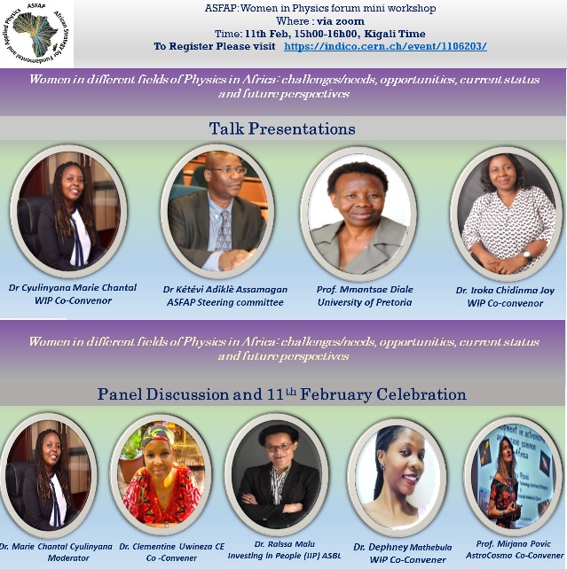 The International Day of Women and Girls in Science is celebrated by ASFAP together with the worldwide community. Please register:indico.cern.ch/event/1106203/
@fay_roooz #UnitedNations #girls #women #science #theinternationalday <a href="/StrategyAsfap/">ASFAP</a>