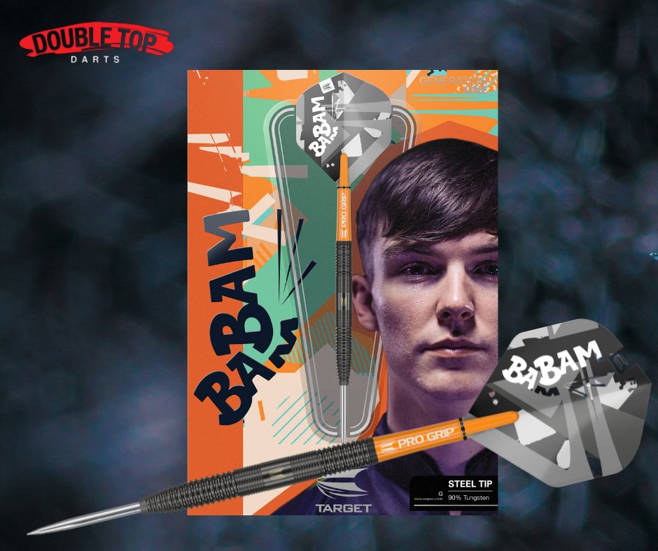 DoubleTopDart's tweet photo. 2020 #PDC World Youth Champ @BradBrooks180
G1! A combo of smooth and nano central areas gives a great grip for all throws. Get them from @DoubleTopDart
 https://t.co/Ezp1hPjkWZ. With our legendary #fast_delivery!  #TargetDarts #Darts #StepBeyond  #Dartsgame https://t.co/SBAwwCuUXN