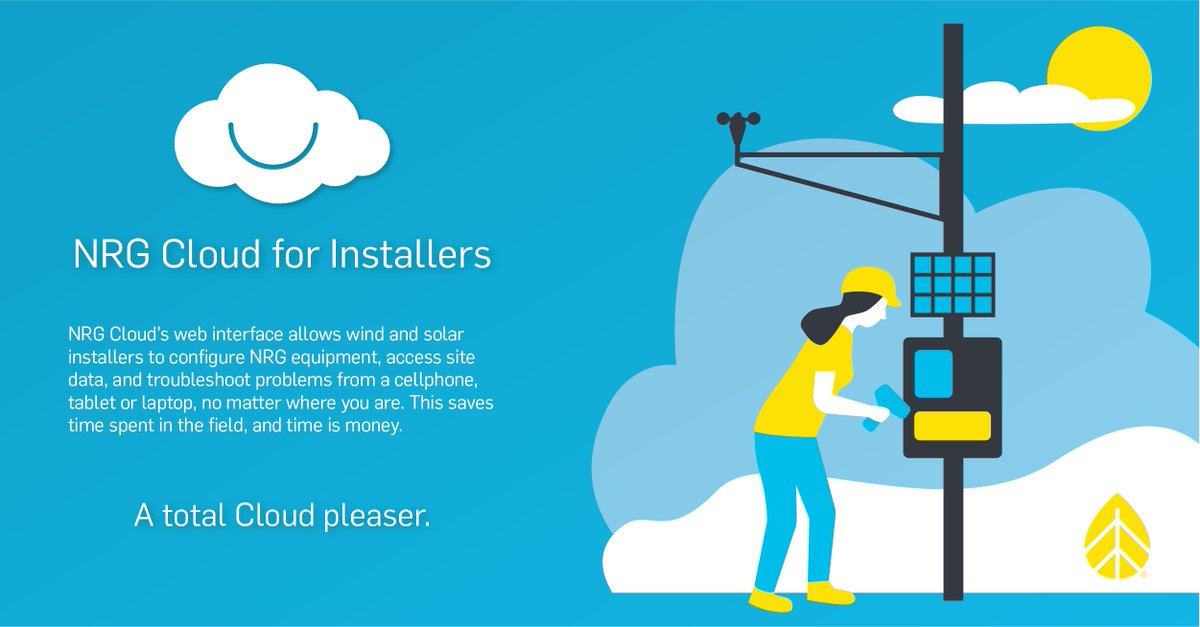 nrgsystems's tweet image. Save time spent in the field with NRG Cloud, a web interface that lets you access project data and equipment, no matter where you are:  bit.ly/3og9kSa

#winddata #solardata #cloud #installation #installers #renewableenergy #totalcloudpleaser