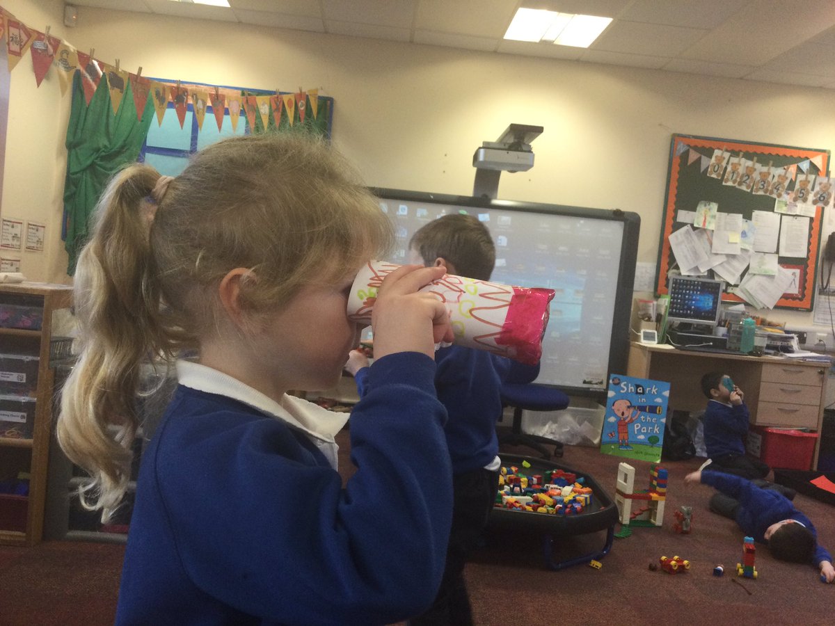gfprimarycov's tweet photo. In Reception we have been finding out about our senses. Today we talked about what we could see. Check out the colourful telescopes we made. 👀👀 #GFReception #GFScience https://t.co/hnwtCWdKol