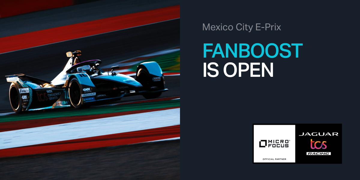Want to be in the Mexico City E-Prix race? Well, you can't. But you can still have an impact on the race! Vote now to give a racer a mid-race boost.  #JaguarElectrifies #RaceToInnovate @MicroFocus
 bit.ly/3HI495e #MyMicroFocus