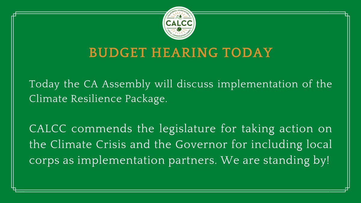 LocalCorps's tweet photo. Thank you @CAgovernor @CalNatResources for including #workforcedevelopment using the local corps in the Climate Resilience Package &amp; @AsmRichardBloom @AsmLuzRivas @asmstevebennett @laurafriedman43 @kevinmullin @JimPatterson559 @SmittyThurston for your thoughtful discussion today! https://t.co/upahchpTdm
