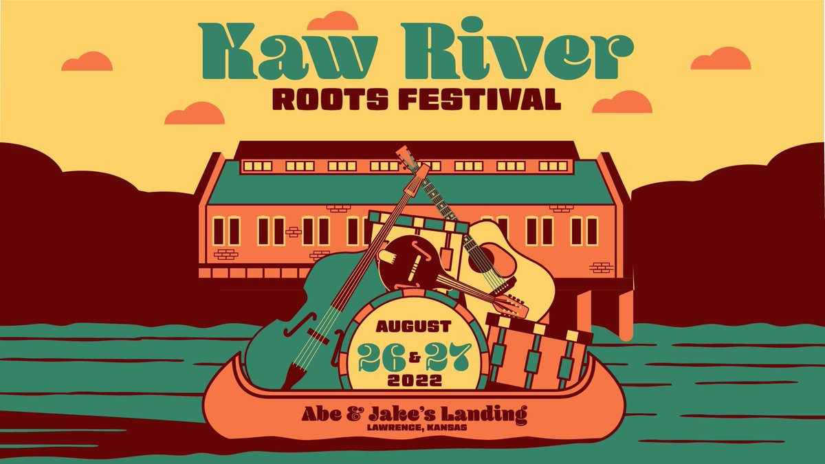 KawRoots's tweet photo. The Kaw River Roots Festival is delighted to announce our return in 2022 on August 26th and 27th at @AbeJakesLanding 

The initial lineup will be announced on March 1st! Early Bird Tickets will go on sale exclusively to newsletter subscribers.  Sign up on our website. https://t.co/CYEowZBriX