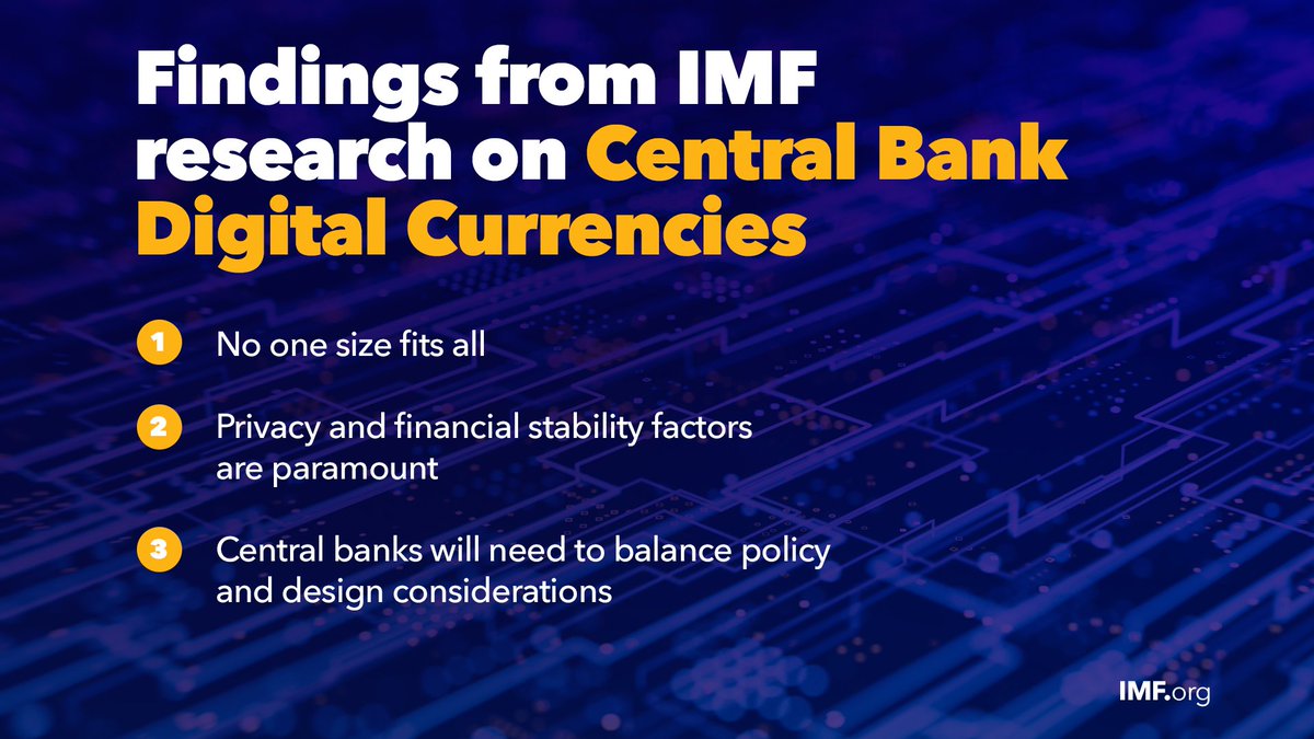 Money has evolved far beyond cash and now around 100 countries are exploring how to use central bank digital currencies. At today's #FutureOfEcon event, @KGeorgieva highlighted the key findings of a new IMF analysis. bit.ly/3LkSATM