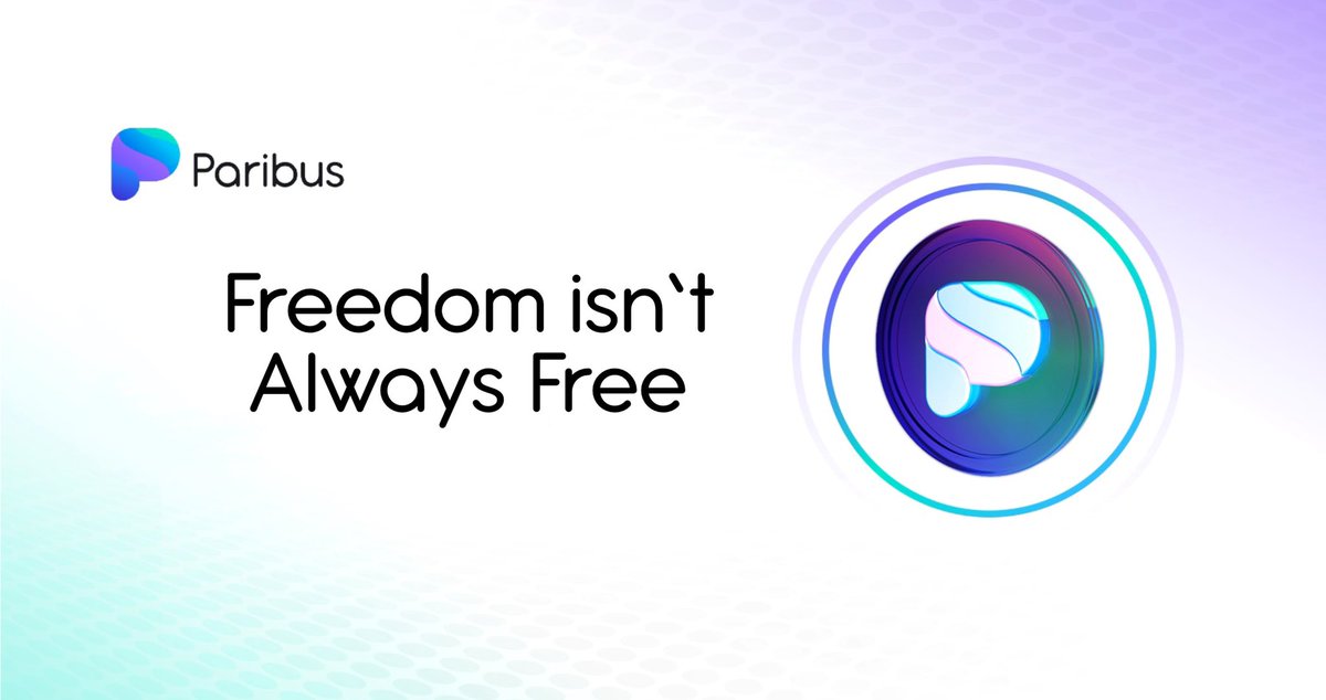 The real mission of #DeFi, to bring a more equitable financial situation to everyone across the world, is at the heart of what we do at #Paribus.    

This article provides our thoughts on how we will become truly 
decentralized 🌐

Learn more:
👉 blog.paribus.io/freedom-isnt-a…

$PBX