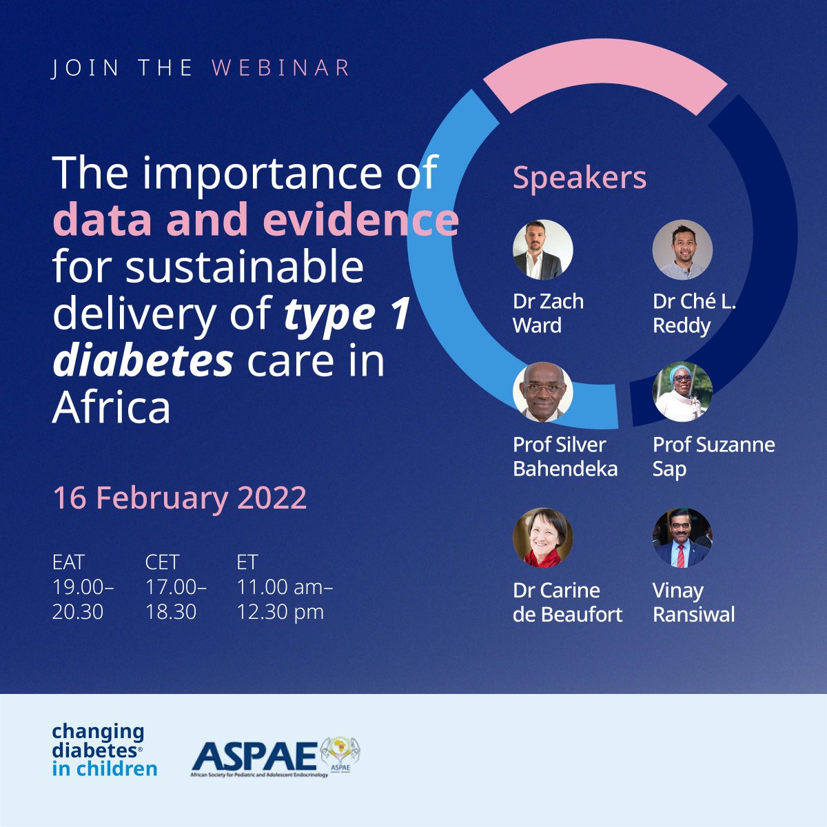 HarvardHSI's tweet photo. Join @CheLenReddy on Feb 16 at the upcoming #ChangingDiabetesinChildren #ASPAE #AfricanSocietyofPaediatricandAdolescentEndocrinology webinar on “The importance of data and evidence for sustainable delivery of #type1diabetes care in Africa”. 

Register📝! https://t.co/0Gk16uYxeI https://t.co/eDHkBnMlal