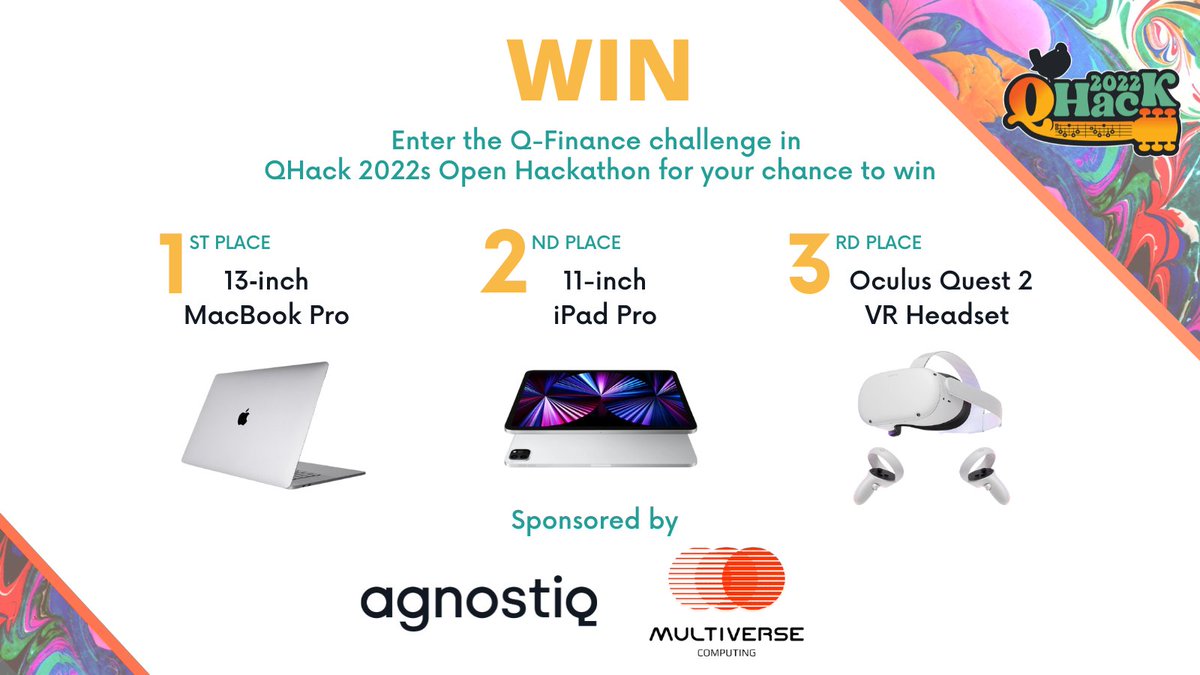 agnostiqHQ's tweet photo. We will now be accepting #Qhack submissions as valid challenge submissions for our Residency Program. Even better if they are submissions to our sponsored #Qhack challenge! See details below.
Reminder: the deadline to submit applications is March 1st, 2022. https://t.co/hTOiVACKKc