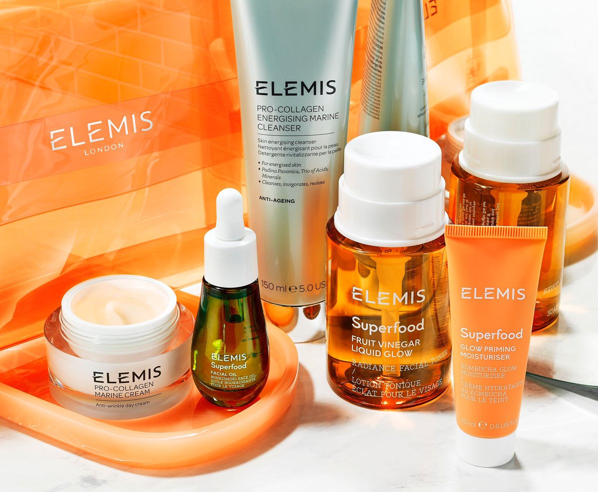 qvcuk's tweet photo. This glow-getting Elemis collection works to leave your skin looking radiant, glowing, firmer and plumper - all at the same time ✨ Click the link to shop 🛍️ https://t.co/rkRYondTcT #elemis #skincare #qvcuk #myqvcfind https://t.co/rwOPJxhon2