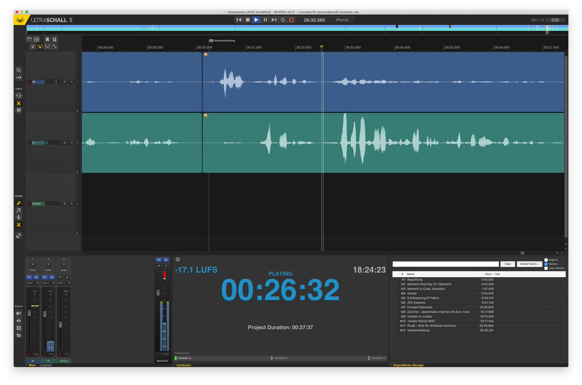 DataDisrupted's tweet photo. data://express Episode 0023 aka DXPRS0023 is in da making: Der hauseigene Technology Scout und Tonmeister @SpeicherStief schneidet gerade mal 'n paar Äähs und unangenehm lange Luftholpausen raus, die Folge kommt wahrscheinlich noch vorm Wochenende zu euch. #dataexpress #podcast https://t.co/OQkqzTpFTP
