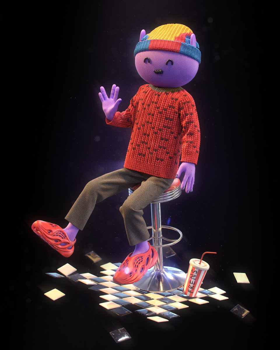 MikeVoropaev's tweet photo. Is you fren yet? @alienfrens 

#madewithsubstance #SubstancePainter #3dart #cryptoart #nft https://t.co/hjRd8OWMee