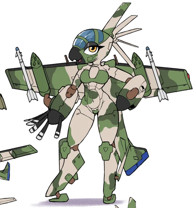 新しいAeromorphが着陸しました!
陽気で人懐っこい性格で、空中戦では飛んでる相手にも構わずロケット砲を撃ち込む変態な子です。 