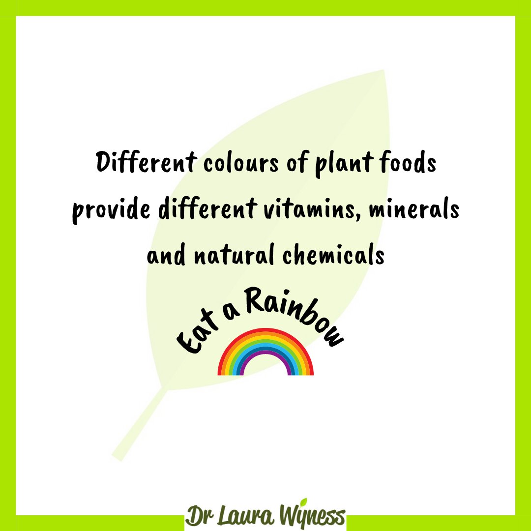 How colourful is your plate?

🍅🌽🍊🍍🥦🥑🍆🍐🧅

Including a variety of coloured plant foods will help provide you with a variety of vitamins, minerals and plant chemicals (or phytonutrients) that are beneficial for your health.   

🌈🌈🌈🌈🌈🌈🌈🌈🌈

#PlantRich #PlantDiversity