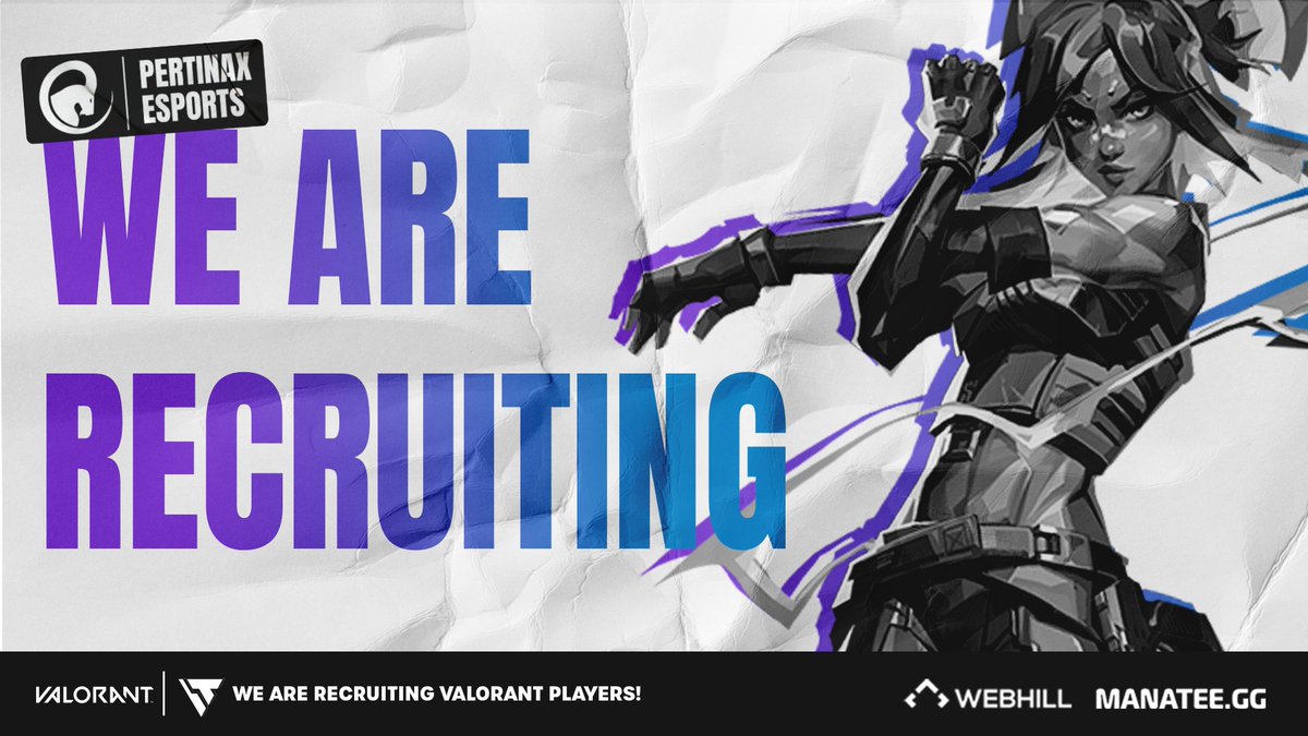 pertinaxesports's tweet photo. We are looking to participate in the recently announced @VRC_Benelux and are recruiting.

What are we looking for?
- Immortal +
- Eager to learn and improve
- Speaks Dutch or English

Interested? Contact us on Twitter!

♥️ Likes &amp; 🔁Retweets are much appreciated! https://t.co/YrrbnGHmip