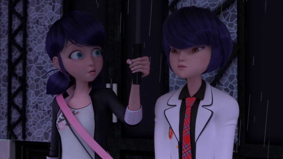 midounettes's tweet photo. #MLBS4Spoilers 

kagami helping marinette to be honest with her feelings for adrien and telling her that she makes him happy and now trying to make adrien understand his flaws and helping him to take a stand against his father this season ,WHAT A QUEEN https://t.co/0EkvQsBENW