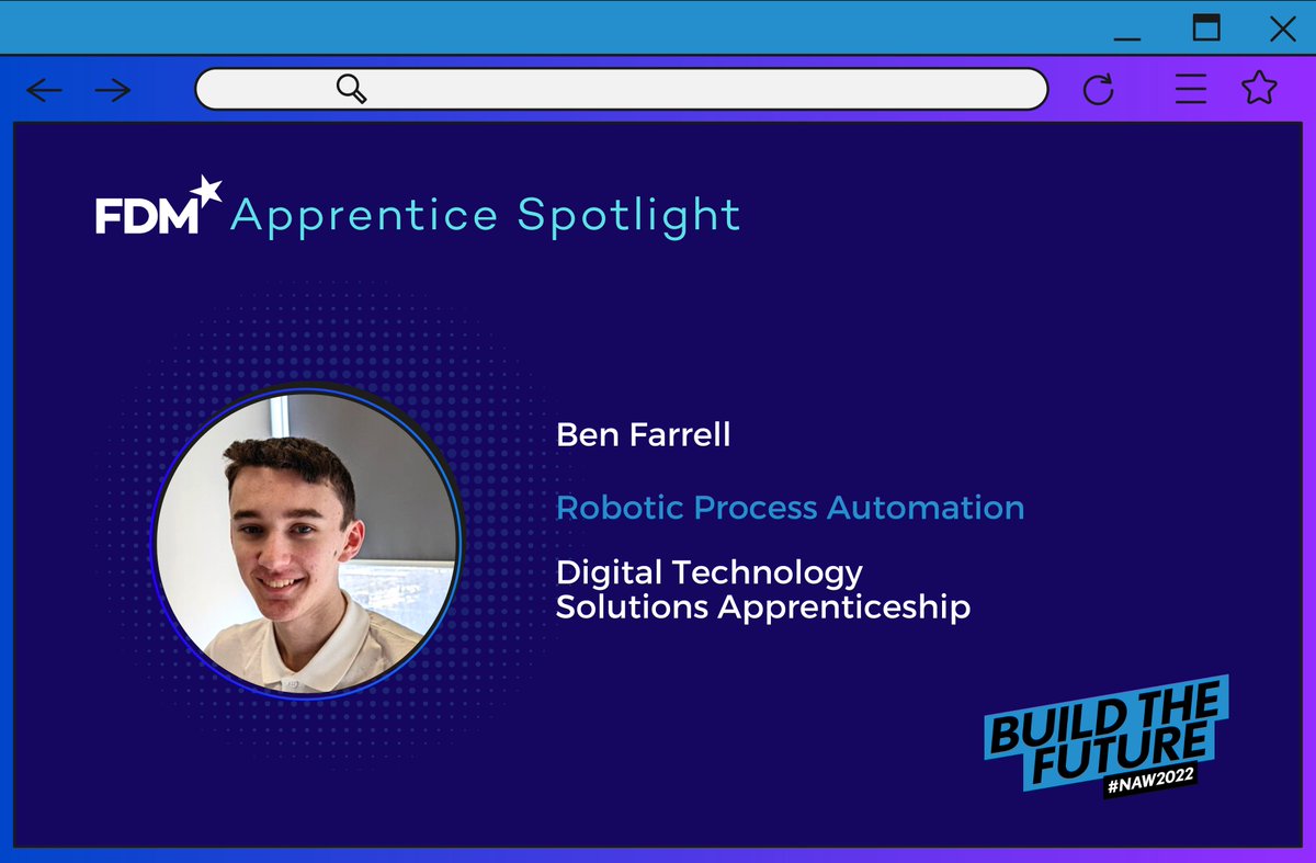 FDM Group (@fdmgroup) on Twitter photo "I didnβt want to study full-time at university and was keen to gain experience in the workplace. FDM provided me with the perfect opportunity to get hands-on experience in various areas of #IT."
π bit.ly/3oqqeO5
#FDMcareers #NAW2022 #BuildTheFuture <a href="/Apprenticeships/">Apprenticeships</a> "I didnβt want to study full-time at university and was keen to gain experience in the workplace. FDM provided me with the perfect opportunity to get hands-on experience in various areas of #IT."
π bit.ly/3oqqeO5
#FDMcareers #NAW2022 #BuildTheFuture <a href="/Apprenticeships/">Apprenticeships</a>