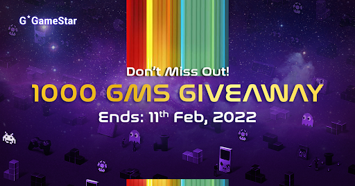 1000 $GMS #Giveaway Alert!

5 lucky winners will get 200 $GMS each!

All you gotta do:

👉Follow @GameStarXchange
👉Like, RT and Tag 3 friends
👉Join Discord and drop a 'Hello in GMS-AllStars channel': bit.ly/Discordgroup 

Get going!

#BlockChain #CryptoTwitter