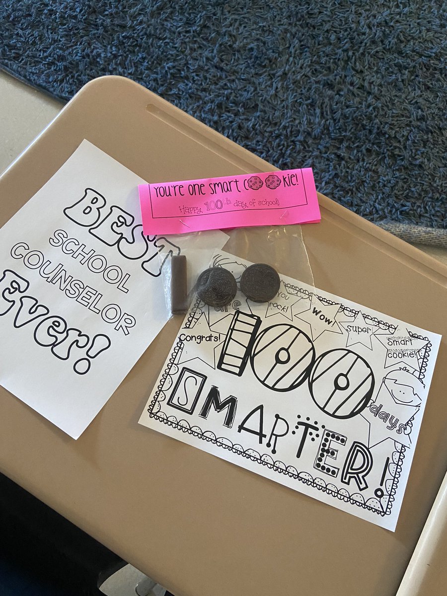 MsLaney_2nd's tweet photo. 2nd grade is ready for the 100th day of school and to celebrate our school counselor! 🥳🥳 https://t.co/caTQXTRBie