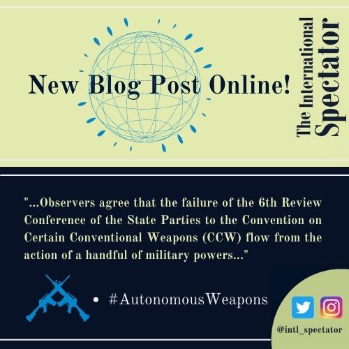 intl_spectator's tweet image. 💥New #BlogPost!

🔎How to exercise meaningful human control (#MHC) over #AutonomousWeaponsSystems?
🔎Which is the way forward? 
🔎What are the limits?

👉To know more, read it #forfree at:theinternationalspectator.com/post/no-way-fo…

📗Article:ow.ly/wNno50HQs3z

#AI #AWS #CCW @univca @UninaIT