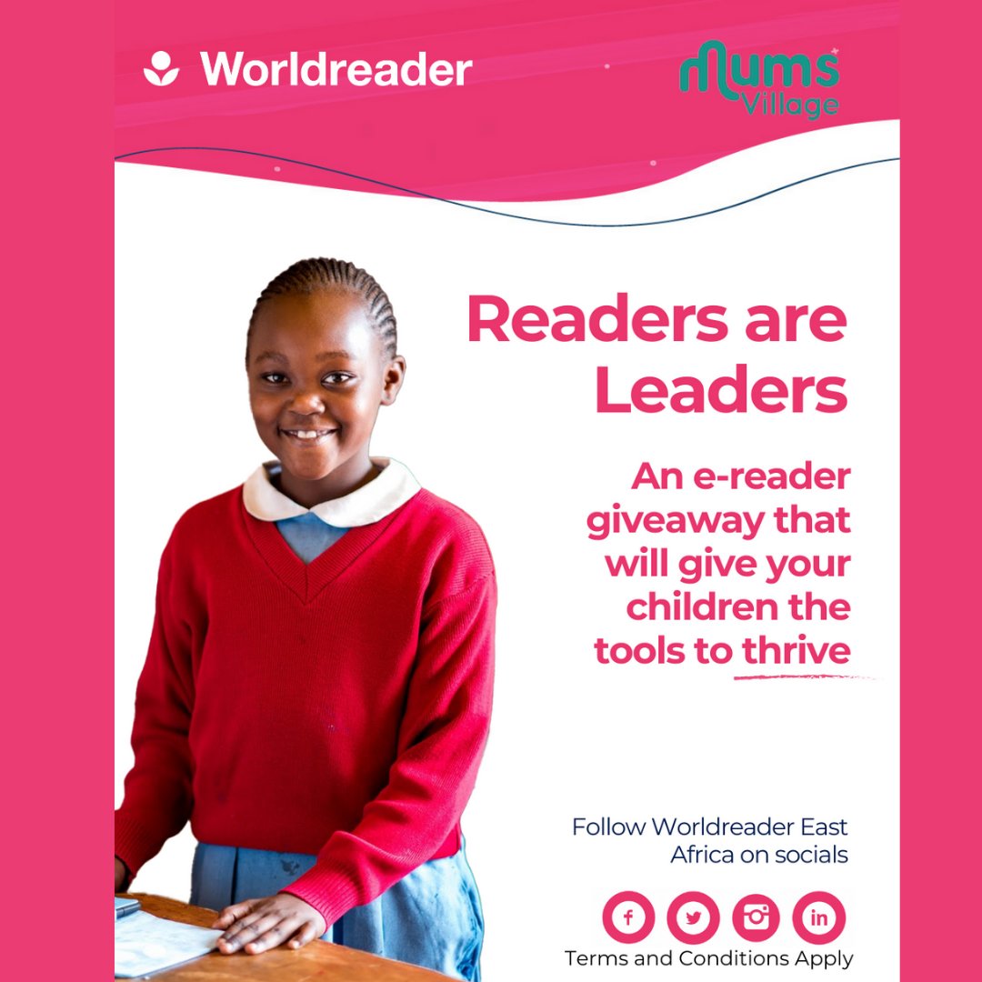 malaicaofficial's tweet photo. Take part in this amazing giveaway by @WorldreaderEA for a chance to win an e-reader:
1. Answer the question included in this post, in the comments 
2. Follow @WorldreaderEA     
3. Like and comment on their most recent post

#Readersareleaders
#Worldreader
#Childrenseducation https://t.co/F0816106sz