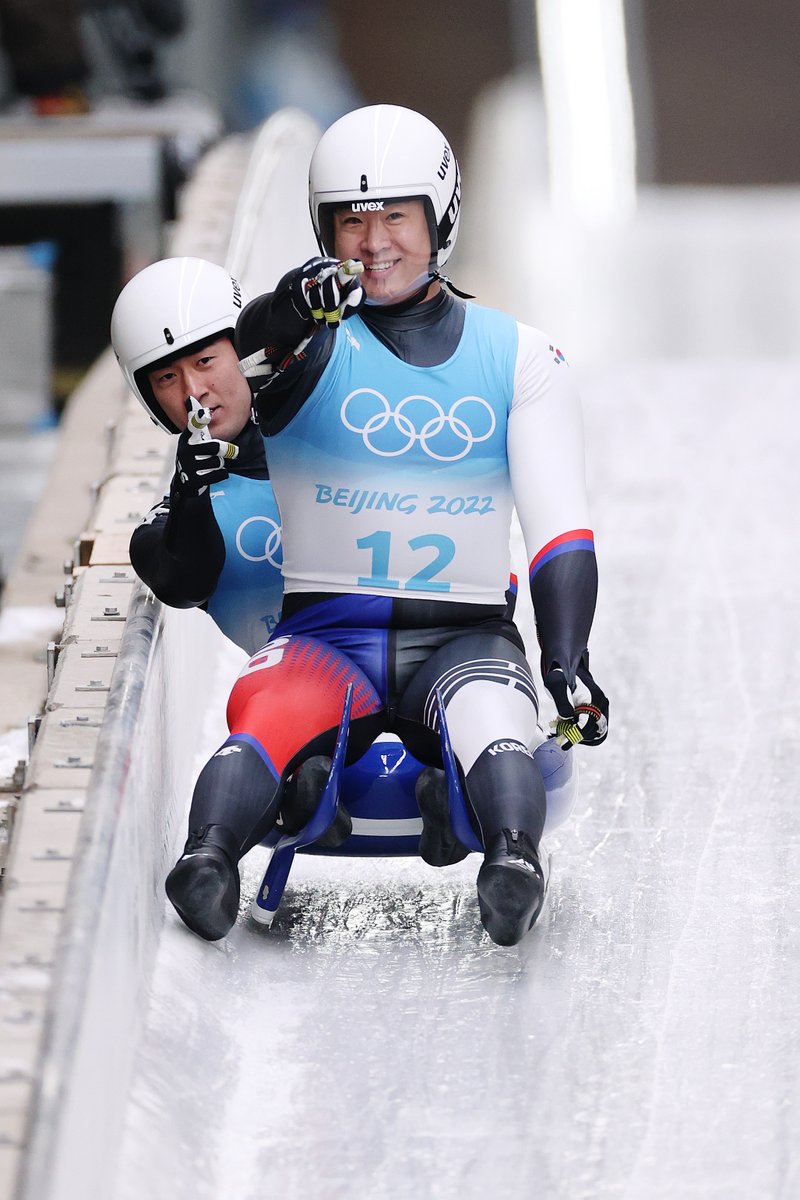Olympic's tweet photo. 조정명, 박진용 선수가 2022 베이징 동계올림픽 루지 2인승 런1 10위를 기록했습니다.

#베이징올림픽 #올림픽 #루지 @Beijing2022 https://t.co/knD0KBgWSB