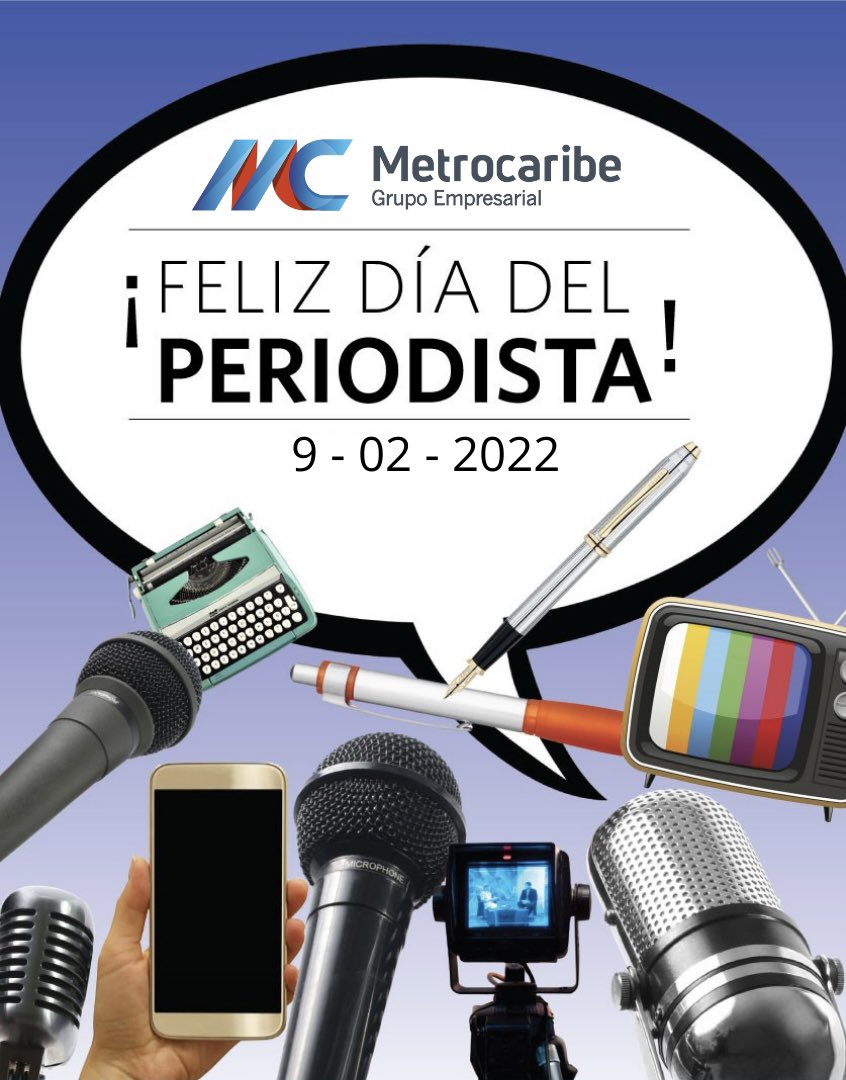9 de Febrero - Día del Periodista 👏💙❤️
Ejerces con pasión y honor tu profesión, tu compromiso en escribir, buscando métodos para llegar a la verdad hacia quienes necesitan escucharlas. ¡FELIZ DÍA DEL PERIODISTA! 👏👏