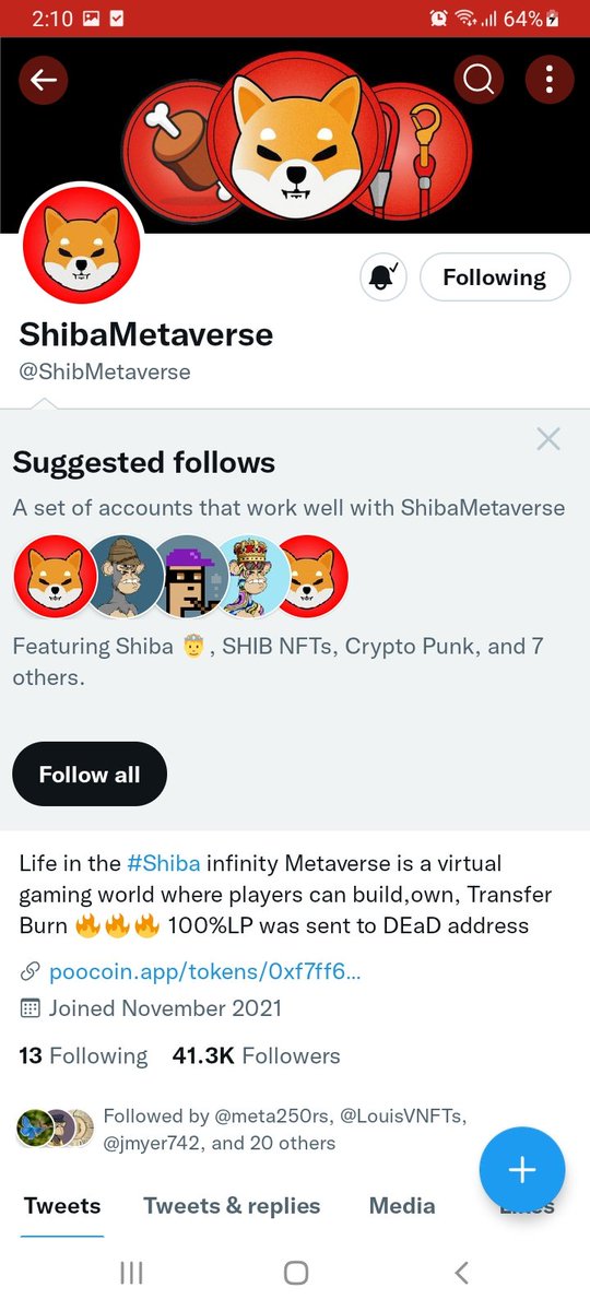 SiliviaFaingat1's tweet photo. @ShibMetaverse @ShibinMeta Done ✔ 🤞🙏 https://t.co/bxxxgjekgD