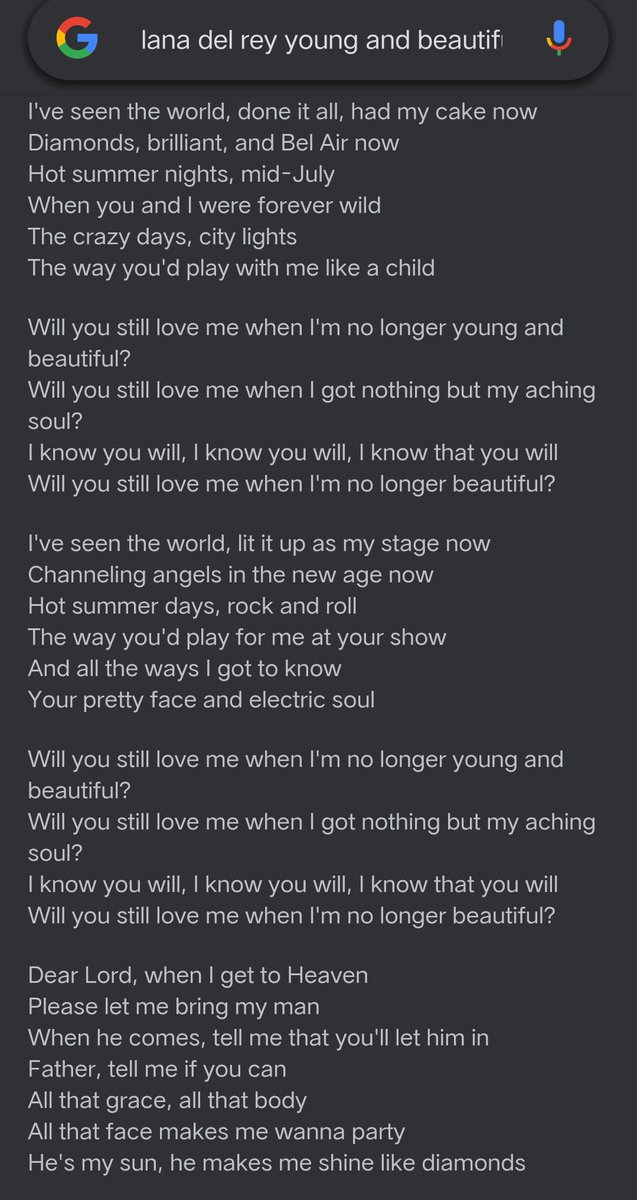 chinaamrqt's tweet photo. i somehow think that jiyong's insp for customizing this jacket was influenced by lana del rey's song young and beautiful. 

maybe... just maybe, "I KNOW THAT YOU WILL" is the answer we're all eager to see under that collar.
 
look at the lyrics. year 2017. they somehow make sense https://t.co/rH3Mhp5N4Q