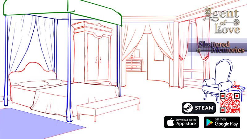 DelusionalInc's tweet image. #workitwednesday

Work on #AgentOfLove Shattered Memories has resumed 
Here&apos;s a draft of one of the BGs in progress 

#otome #indiegame #gamedev #indiedev #visualnovel