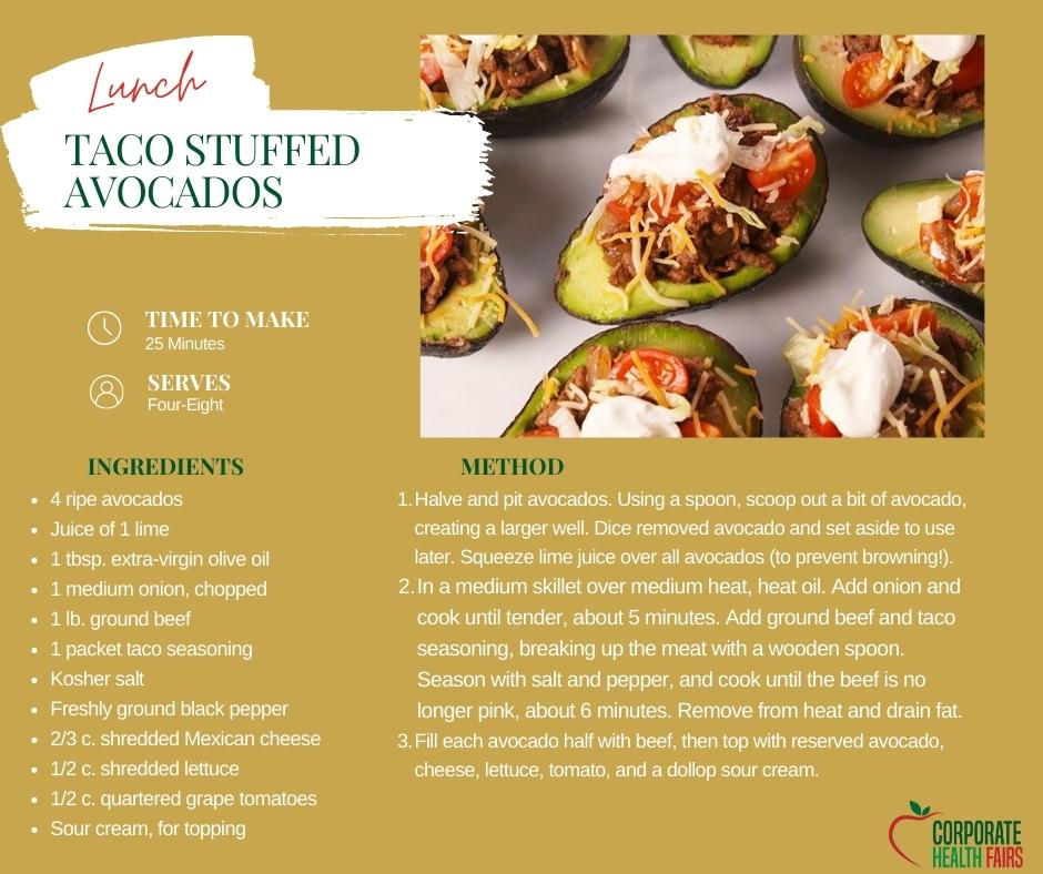 CorporateHF's tweet photo. For those avocado lovers out there! You could easily adapt this to your meal prep list😍😋
#healthlife #mealprepidea #corporatehealthfairsflorida https://t.co/SIzM6hJ1vG
