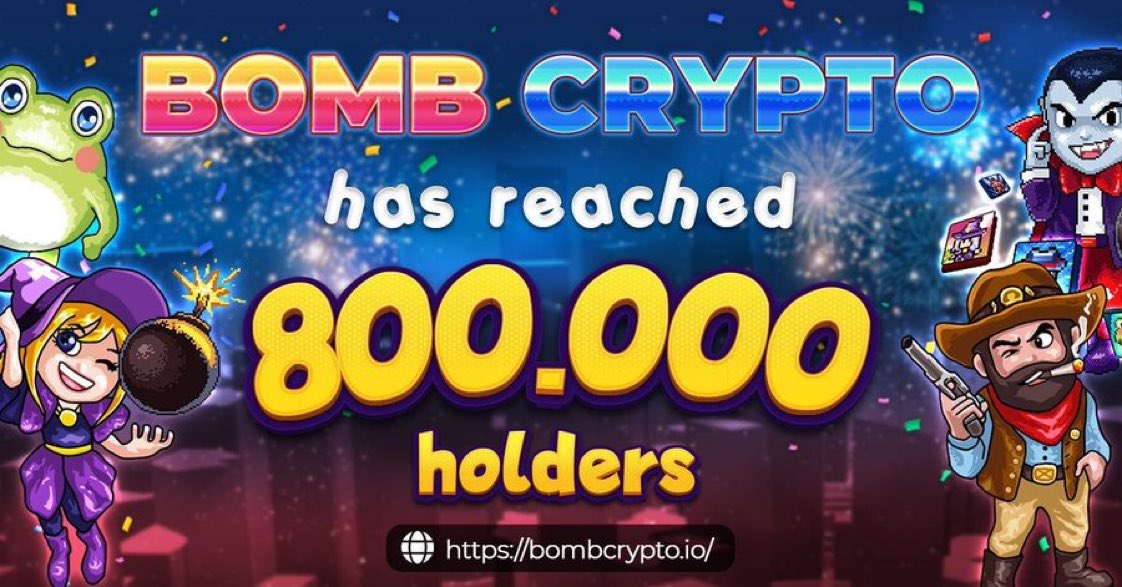 BombCryptoES's tweet photo. ❤️GRAN NOTICIA PARA NOSOTROS❤️
💛Bombcrypto alcanzó un nuevo hito: 800.000 Titulares

💚Estamos haciendo todo lo posible para actualizar y mejorar la calidad de Bomb Crypto para brindar la mejor experiencia de juego a nuestros usuarios. https://t.co/ESmCGO5sa0