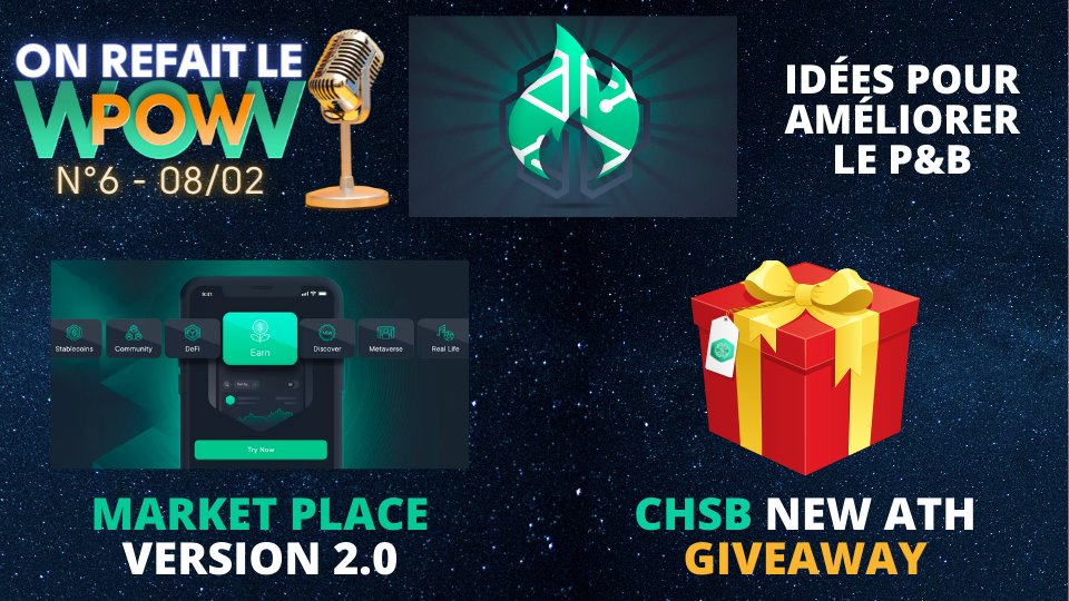 SwissBorgMania's tweet photo. 17H00 - On refait le #PowWow de @SwissBorg 💚
#ProtectAndBurn 🔥
#MarketPlace V2.0
#Grand #Giveaway de $CHSB ✅
#Édito & #Métrics
#SwissBorg 💚 👇
https://t.co/kb6xx6M8AN https://t.co/b7pdExelA9