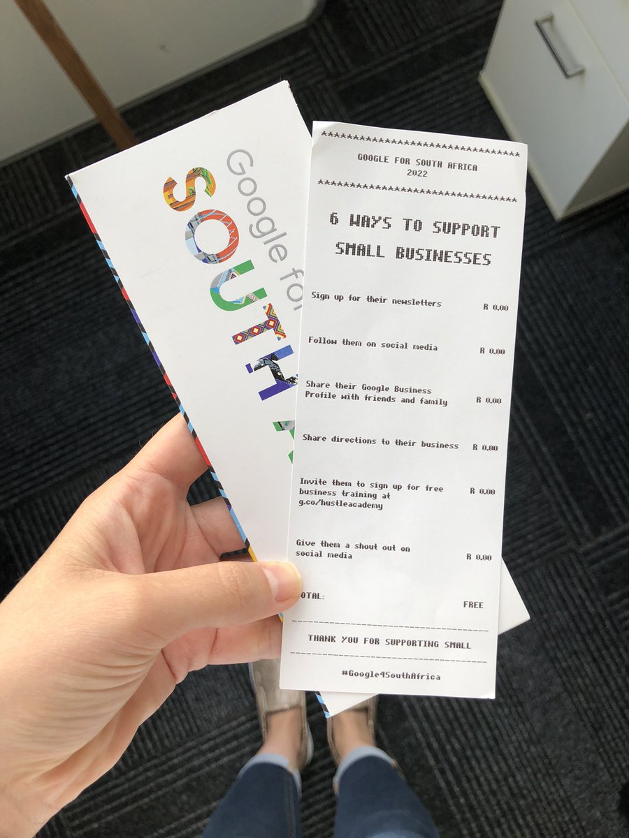 6️⃣ ways to support small businesses from #Google4SouthAfrica

<a href="/googleafrica/">Google in Africa</a>