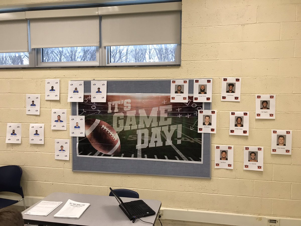 MrGallagherEMS's tweet photo. Looking for ways to encourage kids to apply their learning in mathematics in authentic ways? Check out 7th grade Pre-algebra’s fantasy football challenge! @MathRoxNJ @CharlesSeipp #EMSRox https://t.co/5t5RHWEVDG