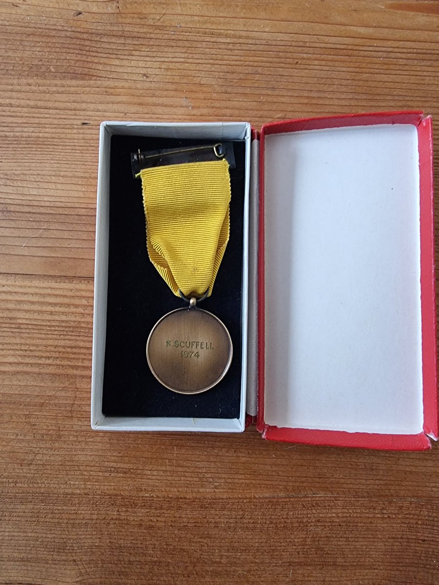 Look what I found my first ever salon medal 1974 apprentice of the year at hotelympia still the best medal I ever won as fresh faced 16 year old. 
I didn't think then 40 odd years later I would still be involved at the show <a href="/HRC_Event/">HRC</a> <a href="/Craft_Guild/">Craft Guild of Chefs</a>