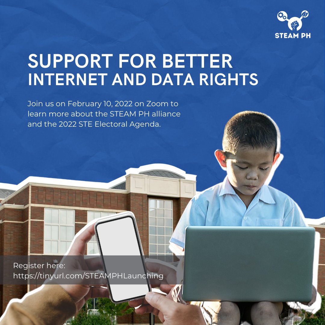 steam_phils's tweet photo. Push for better internet and data/digital rights!

While technology can improve different aspects of our lives, we also recognize that technology is political—whoever owns the technologies determines whose interests it primarily serves. https://t.co/OD28gdi4kQ
