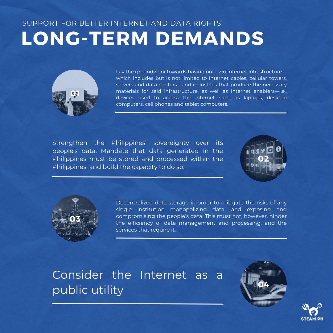 steam_phils's tweet photo. Push for better internet and data/digital rights!

While technology can improve different aspects of our lives, we also recognize that technology is political—whoever owns the technologies determines whose interests it primarily serves. https://t.co/OD28gdi4kQ