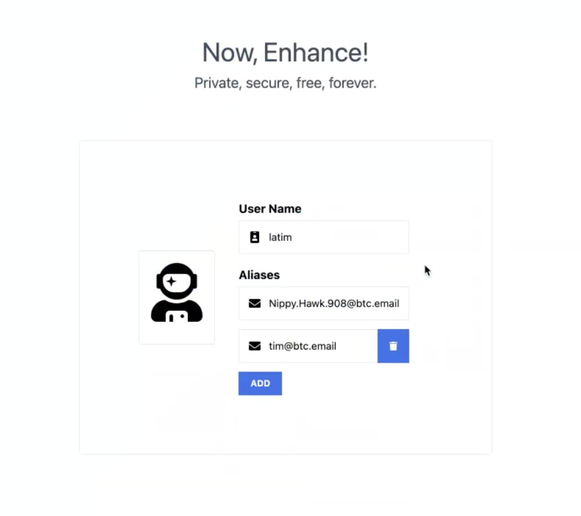 BTCemail's tweet photo. #dayzero + 28
Could it be this simple to create functional, dynamic, and pseudonymous email aliases?
Yum.
#BTCemail
https://t.co/fGd5MpbeZ5 https://t.co/zOec9m69VA