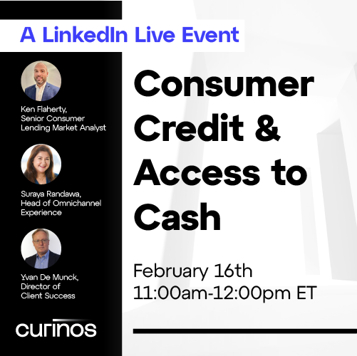 _Curinos's tweet image. #Innovation in products and customer engagement are driving change across the consumer lending landscape.

Join Curinos' Yvan De Munck, Suraya Randawa, and Ken Flaherty as they analyze trends and discuss where the market is headed in the coming year. bit.ly/3GCnqDK