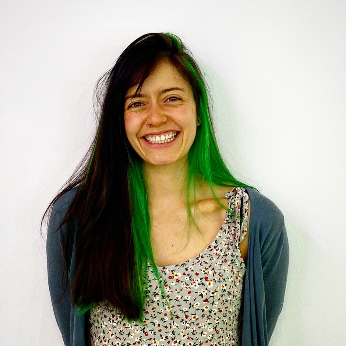 Verde que te quiero... #mechones #derulopelu #peloverde