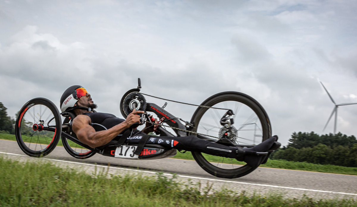 Sport_Durham's tweet photo. Anthony Lue (Pickering) was an OFSAA champion hurdler with dreams of competing at the Olympics. Then a workplace accident left him a paraplegic. Now, Anthony is on a scholarship as a hand cyclist at University of Arizona with sights set on the 2024 Paralympics.
#BlackHistoryMonth https://t.co/mYYRfQaKev