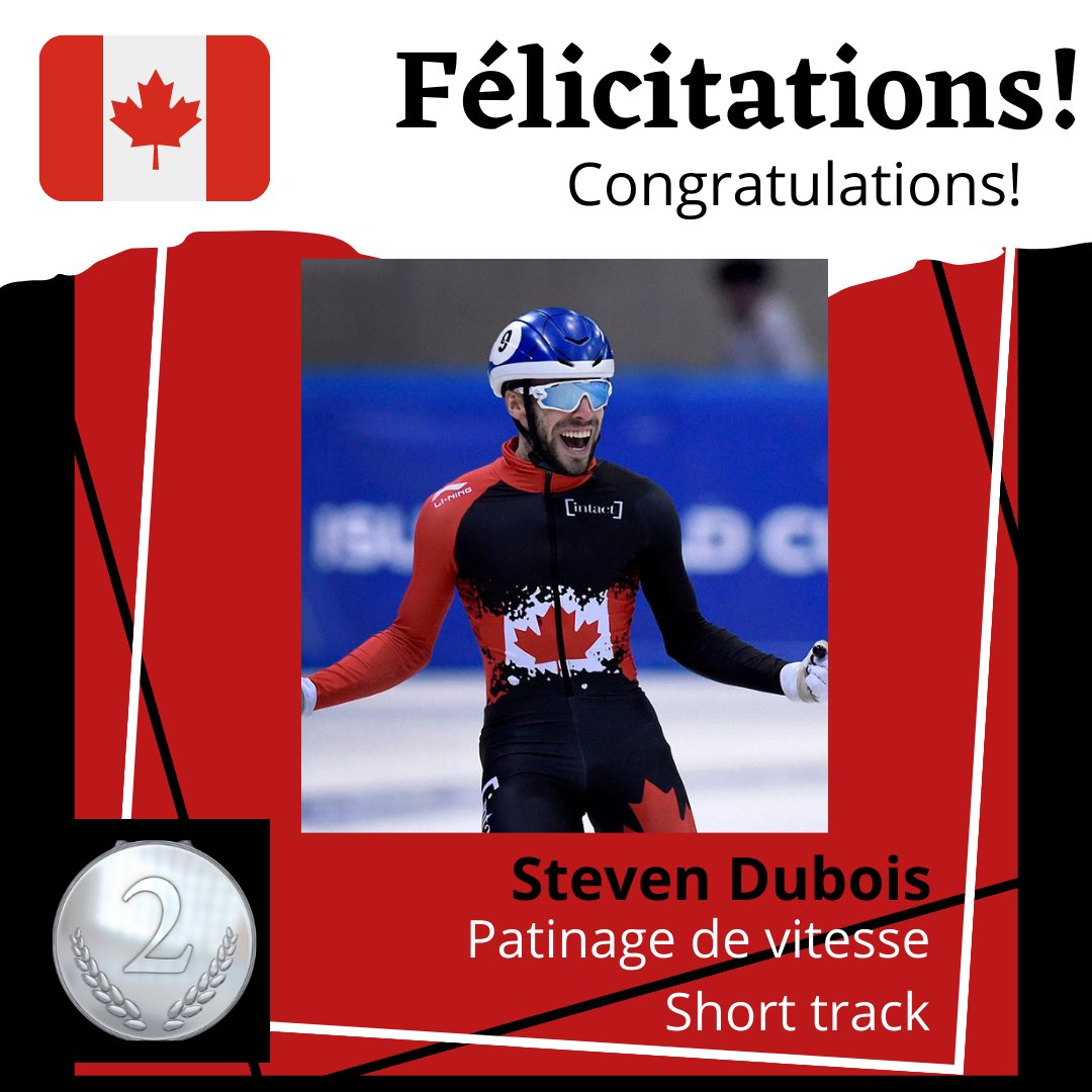 FrancoSol8's tweet photo. Steven Dubois (24), Terrebonne, Québec 🇨🇦 
Une deuxième médaille d’argent pour le Canada! 
A second silver medal for Canada! 

#gocanadago 
#équipecanada
#teamcanada
#beijing2022 
#winterolympics https://t.co/cJQzMJ7u5l