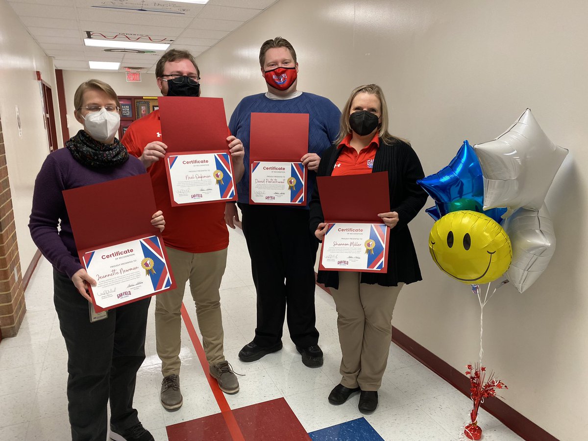 Check out the Gar-Field HS Algebra, Functions, and Data Analysis Team, recipient of VASCD Team Award... so proud of you and your work!