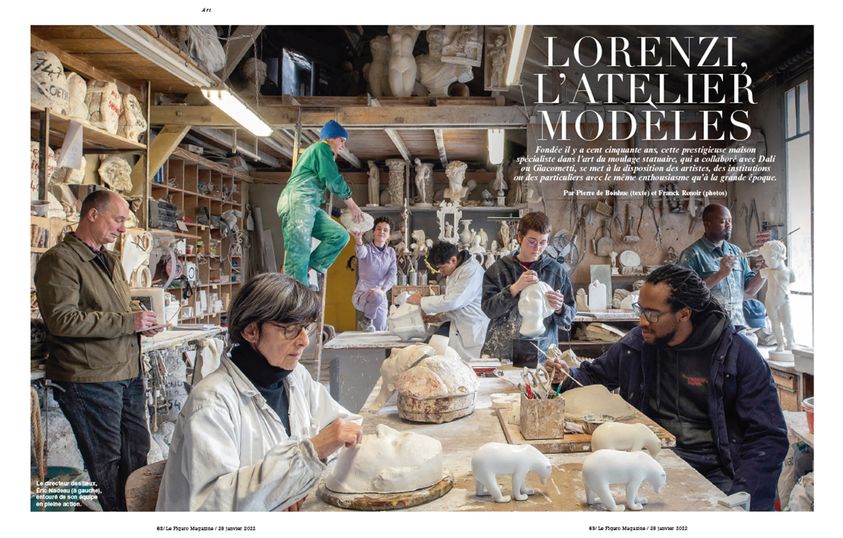[PUBLI] Print dans le Figaro Magazine . l'Atelier Lorenzi et son patron Eric Nadeau Photos : Franck Renoir #atelierlorenzi #FigaroMagazine #lefigarofr