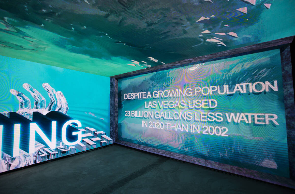 Streamcolors's tweet photo. Happy to be part #LasVegas #ArcadiaEarth, #immersive  #interactive exhibit about #ClimateEmergency  #Streamcolors was called upon to create the content for 4 rooms: #Waterscarcity #Aquarium #Glacier #Biophilia 
#climatechange #digitalart https://t.co/BjlFO1NxUF