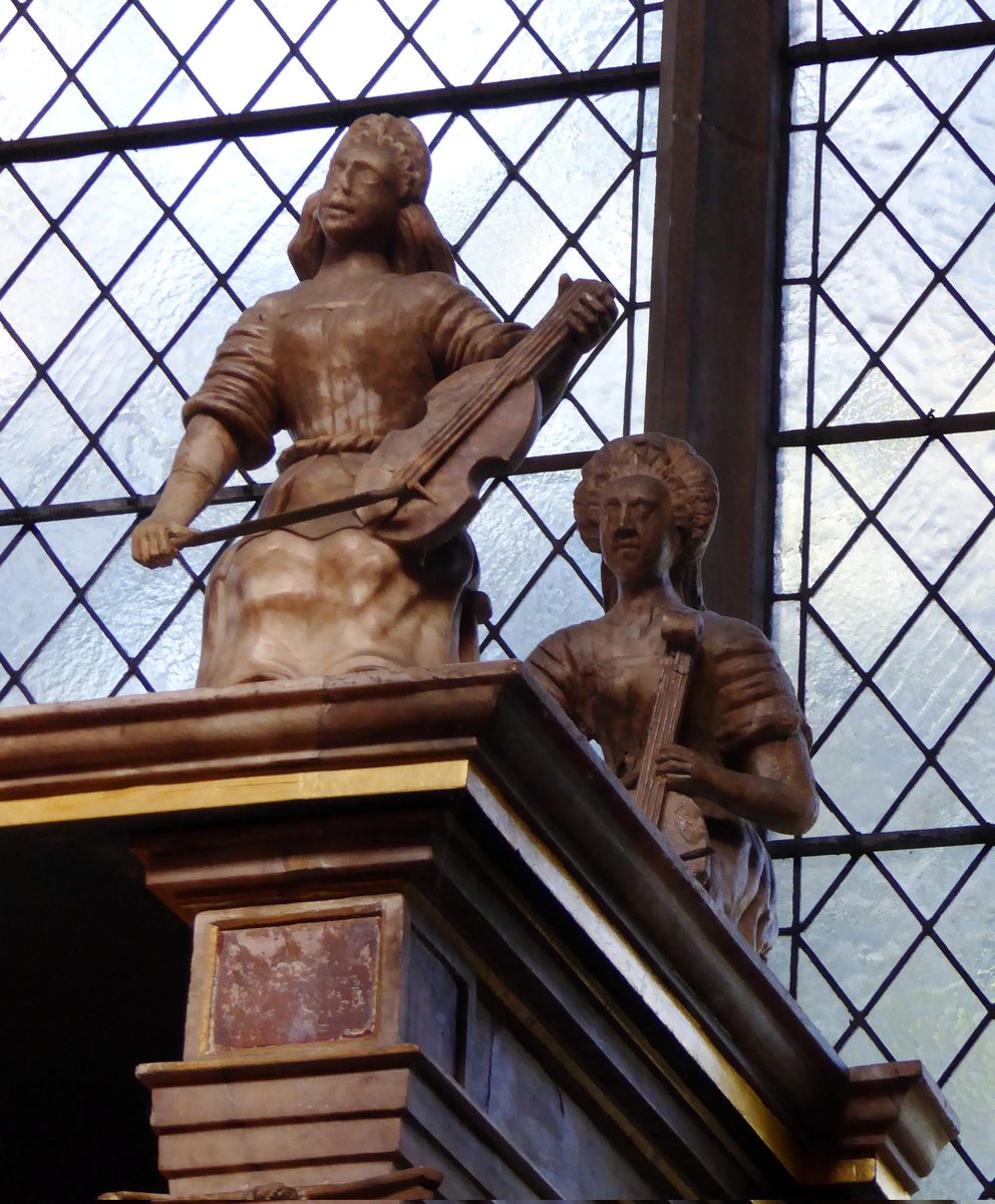 Details from the 1613 monument to Sir John Suckling. St Andrew's, Norwich. #Musicinchurches #AnimalsInChurchesHour