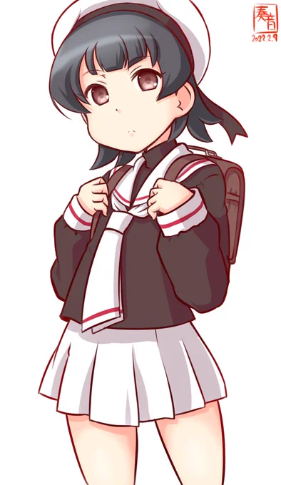 「特別任務、ですか?……わかりました。
 陽炎と、不知火を、呼んできます」

#艦これ版深夜の真剣お絵描き60分一本勝負
#艦これ版真剣お絵描き60分一本勝負_20220209
#霰 